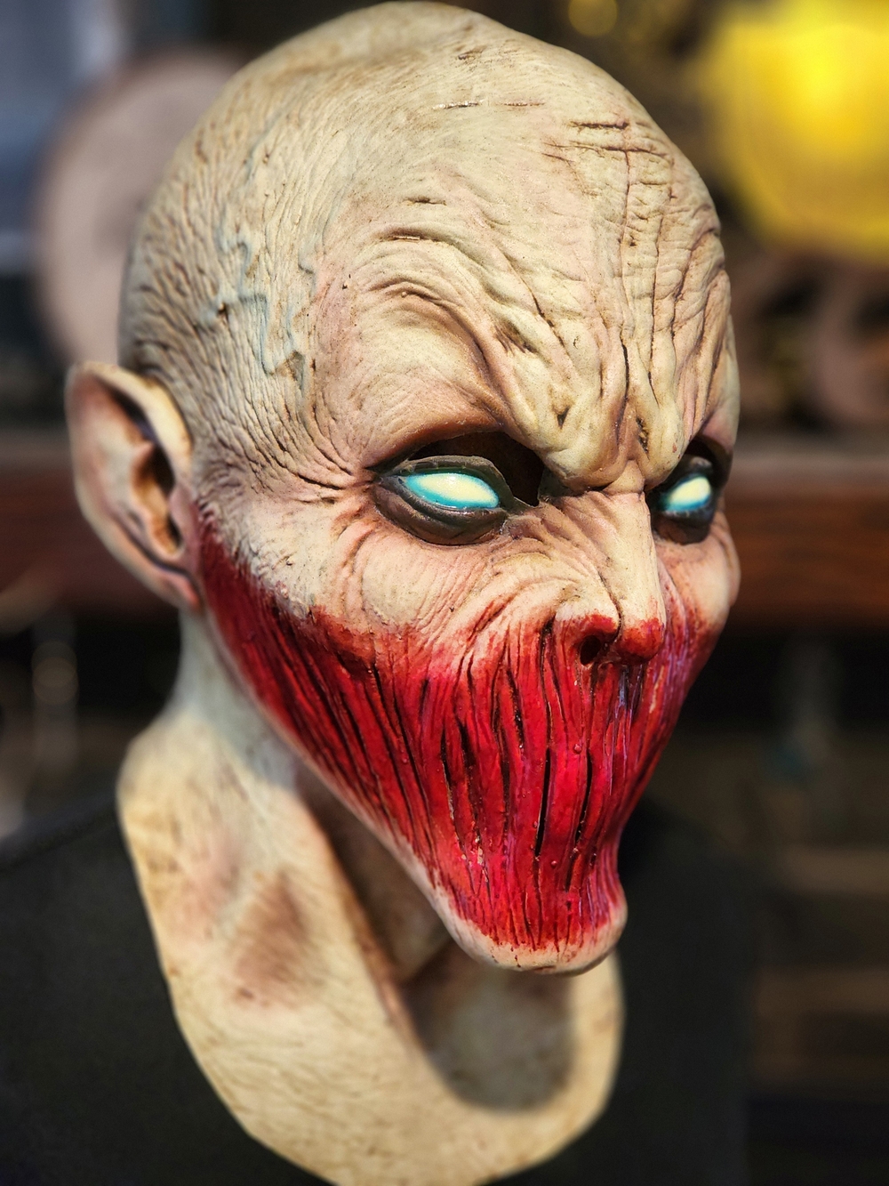 Horrific Red-Mouth Monster Halloween Mask